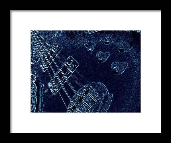 Music Framed Print featuring the photograph Bassic Blueprint by Chris Berry