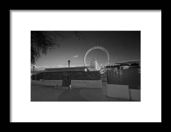 Battle Britain Framed Print featuring the photograph Battle of Britain war memorial by David French