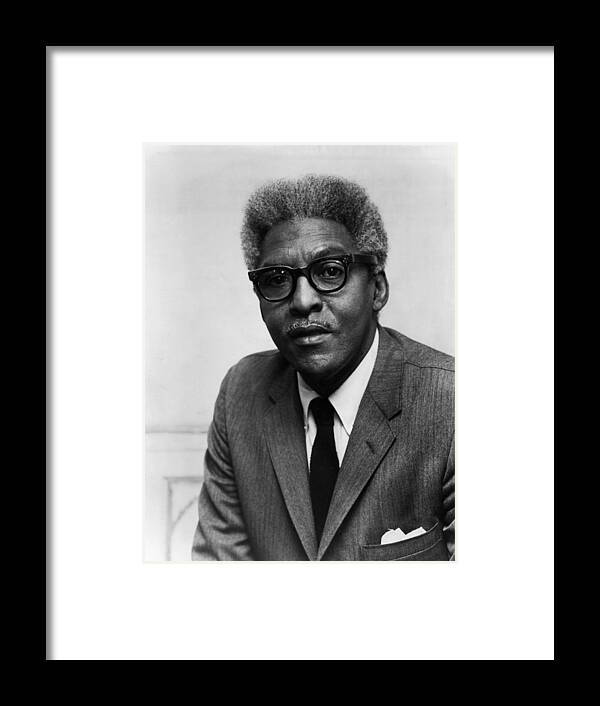 1970s Portraits Framed Print featuring the photograph Bayard Rustin 1912-1987, African by Everett