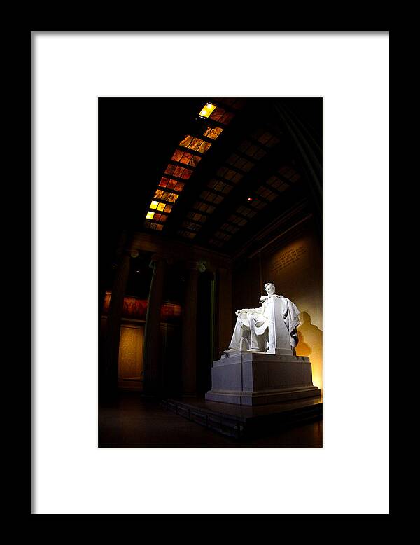 Lincoln Memorial Framed Print featuring the photograph Lincoln Memorial #1 by Mitch Cat