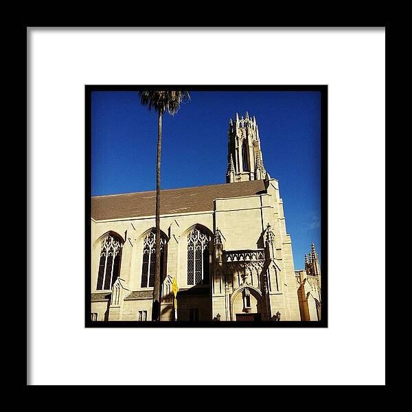 Beautiful Framed Print featuring the photograph #beautiful #church #cathedral #blue by Lisa Marchbanks