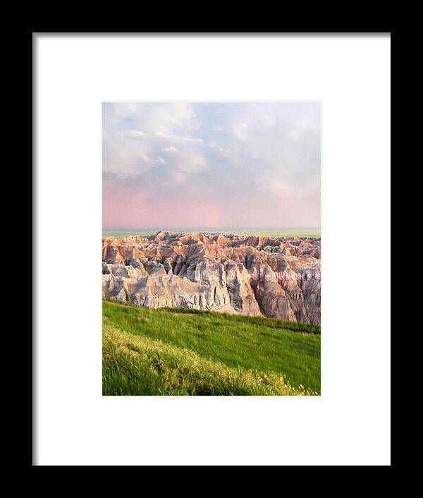 Badlands National Park Framed Print featuring the photograph Beauty of the Badlands by Terry Eve Tanner