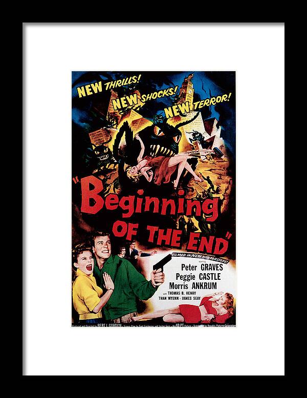 1957 Movies Framed Print featuring the photograph Beginning Of The End, Peggie Castle by Everett