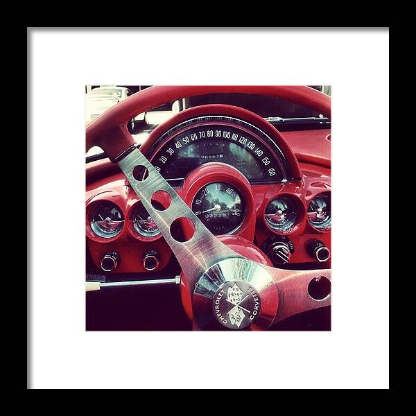 Cheverolet Framed Print featuring the photograph Behind The Wheel Of A True Classic by Jose Perez