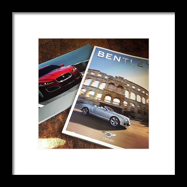 Limited Framed Print featuring the photograph #bentley #gtc #jaguar #xfr #mag #2012 by Omar Chawki