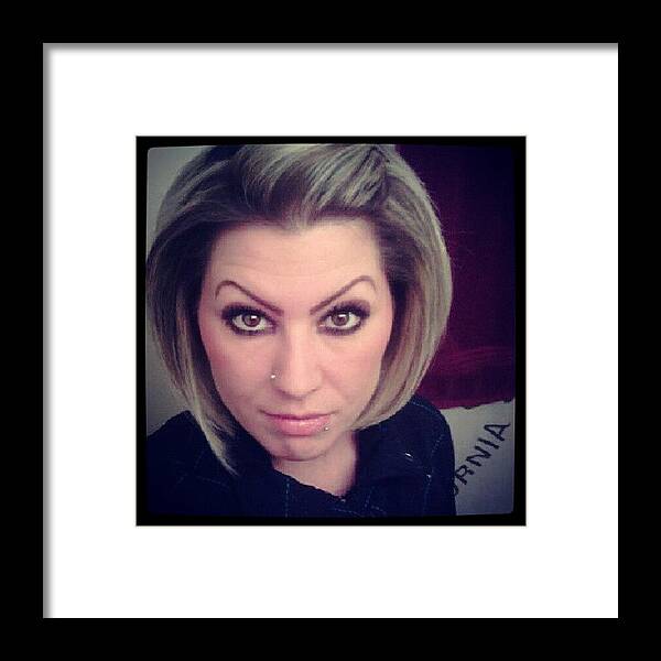 Eyebrows Framed Print featuring the photograph #bestoftheweek #instagramers by Oliver Parker