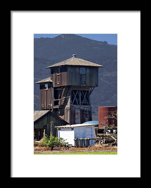 Tankhouse Framed Print featuring the photograph Bi-Level Tankhouse by Grant Groberg