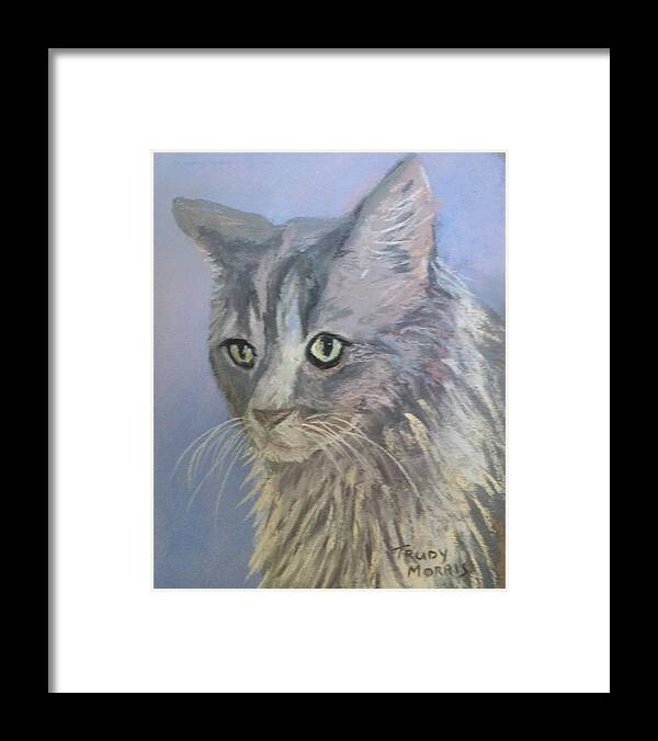 Pet Framed Print featuring the painting Big Boy by Trudy Morris
