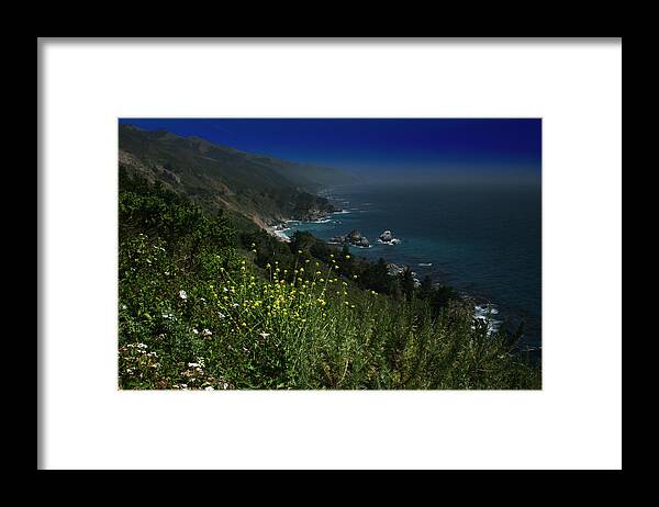 Big Sur Framed Print featuring the photograph Big Sur California by Benjamin Dahl