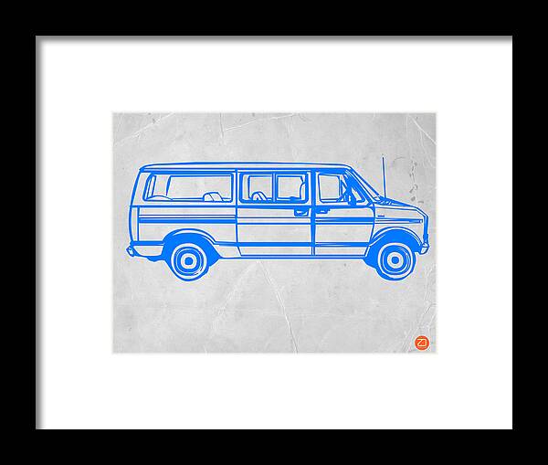 Van Framed Print featuring the drawing Big Van by Naxart Studio