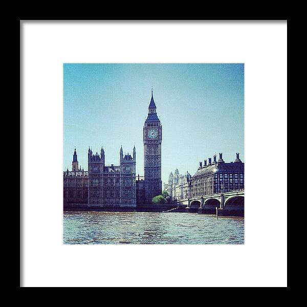 Androidcommunity Framed Print featuring the photograph #bigben #buildings #westminster by Abdelrahman Alawwad