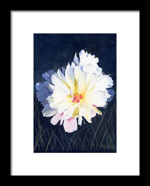 Flower Framed Print featuring the painting Billowy by Ken Powers
