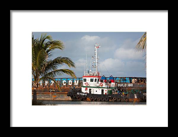 Bahamas Framed Print featuring the photograph Bimini Tug by Ed Gleichman