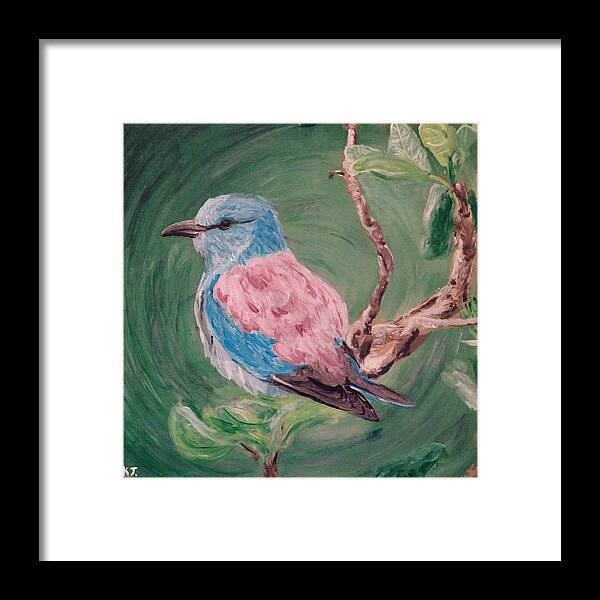 Bird Framed Print featuring the painting Bird by Katelynn Johnston