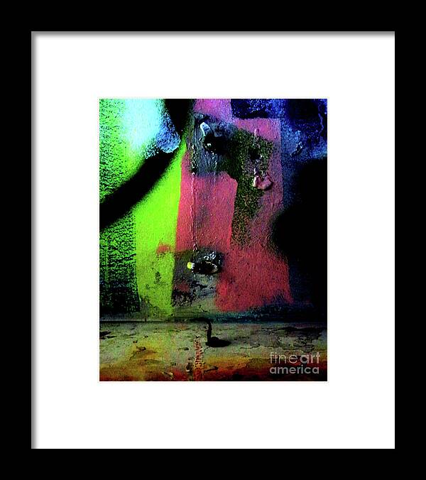 Abstract Framed Print featuring the photograph Black Light by Newel Hunter