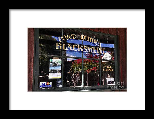Photography Framed Print featuring the photograph Blacksmith Shop by Kaye Menner