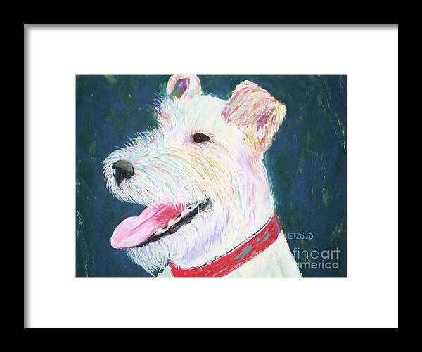 Dog Framed Print featuring the painting Blade by Melinda Etzold