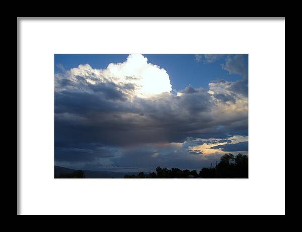 Clouds Trees Framed Print featuring the photograph Blender by Robert Reese