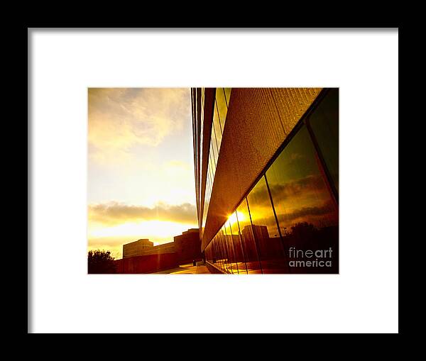 Texas A&m University Framed Print featuring the photograph Blocker Building Texas A and M University by Chuck Taylor