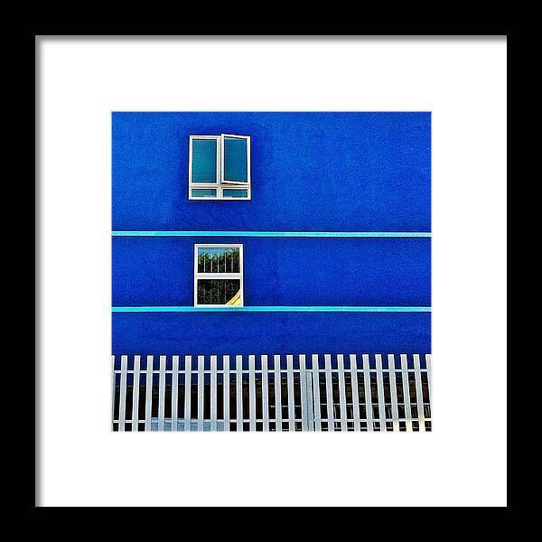Glenpark Framed Print featuring the photograph Blue House by Julie Gebhardt