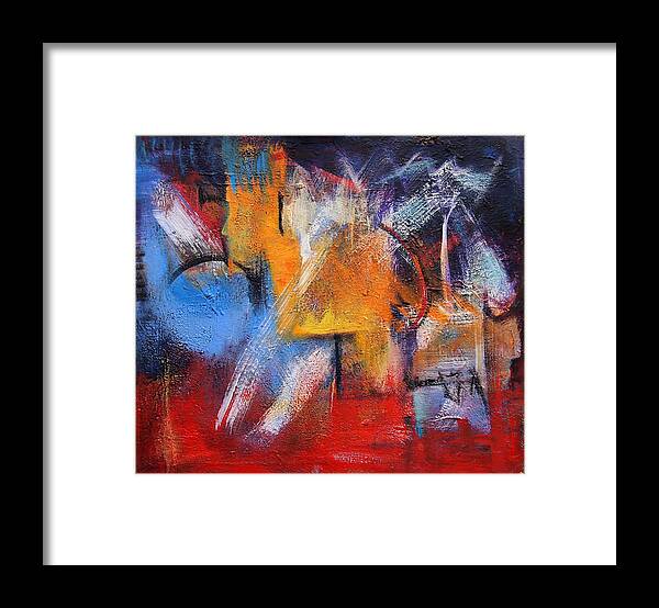 Venezuela Paintings Paintings Framed Print featuring the painting Blue by Marina R Burch