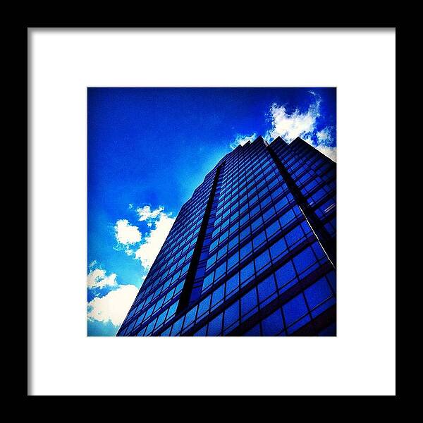 Jj_forum_0314 Framed Print featuring the photograph Blue Tower by Christopher Campbell