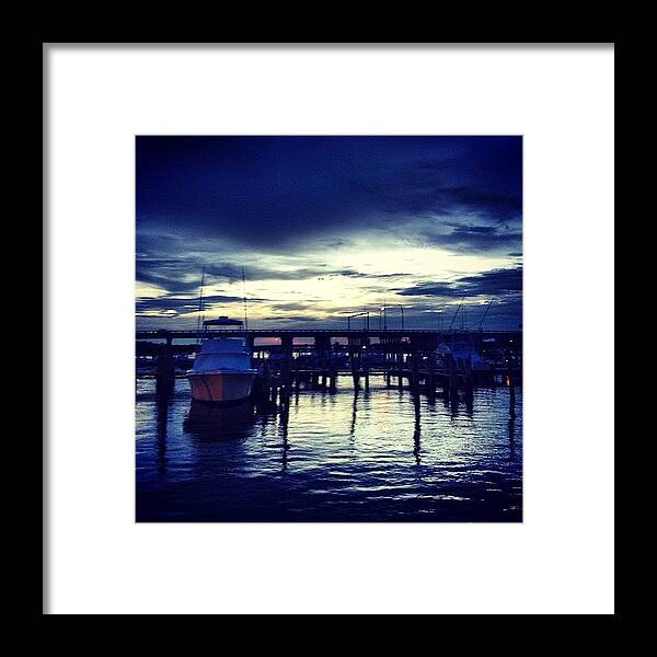 Bridge Framed Print featuring the photograph #boat #water #river #florida #jupiter by Jake Work