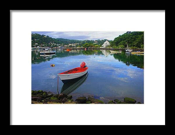 Boat Framed Print featuring the photograph Boats-Castries Harbor- St Lucia by Chester Williams