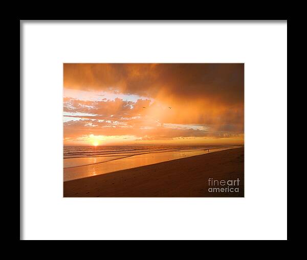 Beach Framed Print featuring the photograph Bolsa Chica Sunset by Everette McMahan jr