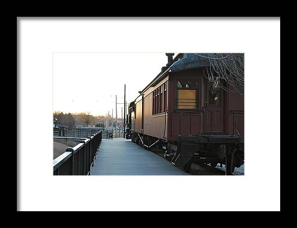 Lowell Framed Print featuring the photograph Boston and Maine by Mary McAvoy