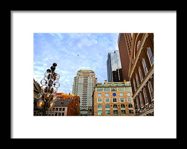 Boston Framed Print featuring the photograph Boston downtown by Elena Elisseeva