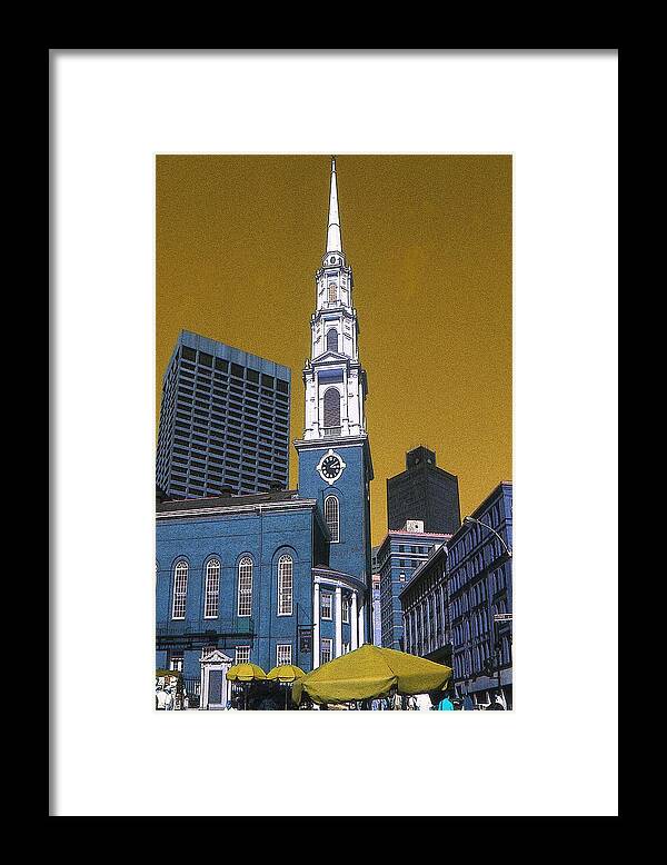 Boston Framed Print featuring the digital art Boston Freedom 76 by Peter Potter