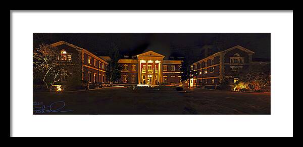 Panoramic Framed Print featuring the photograph Bourne Identity by S Paul Sahm
