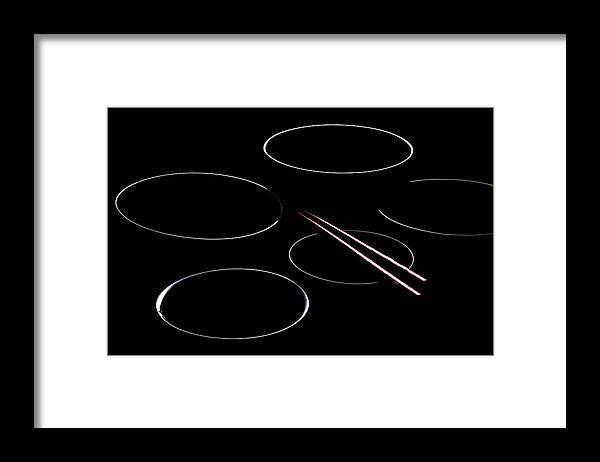 Bowls Framed Print featuring the photograph Bowls and Chopsticks by John Wong