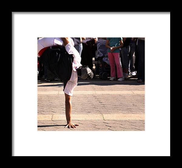 Breakdancer Framed Print featuring the photograph Break Dancer by David Harding