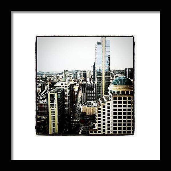  Framed Print featuring the photograph Breathtaking View Of Downtown Seattle by Reza Malayeri
