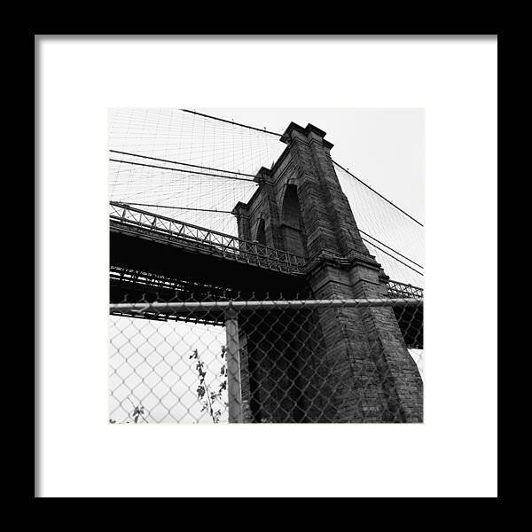Square Framed Print featuring the photograph Bridge In Manhattan, New York, United States Of America by Design Pics / Keith Levit
