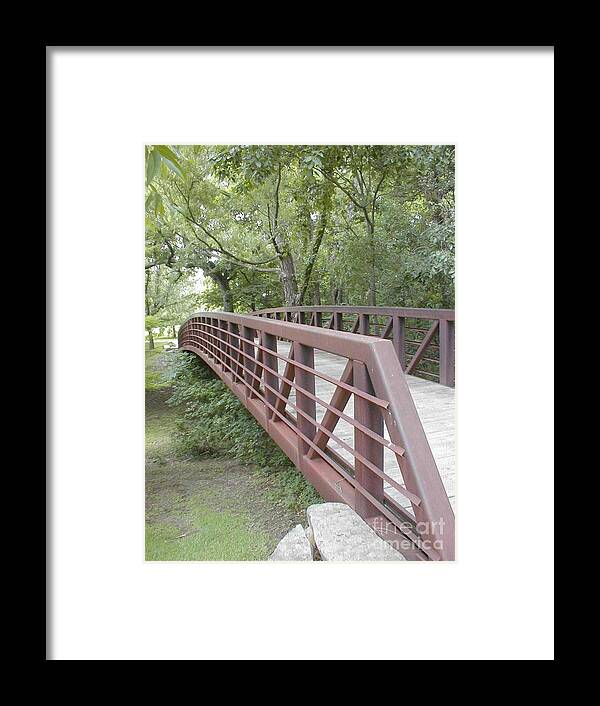 Bridge Framed Print featuring the photograph Bridge to Beyond by Vonda Lawson-Rosa