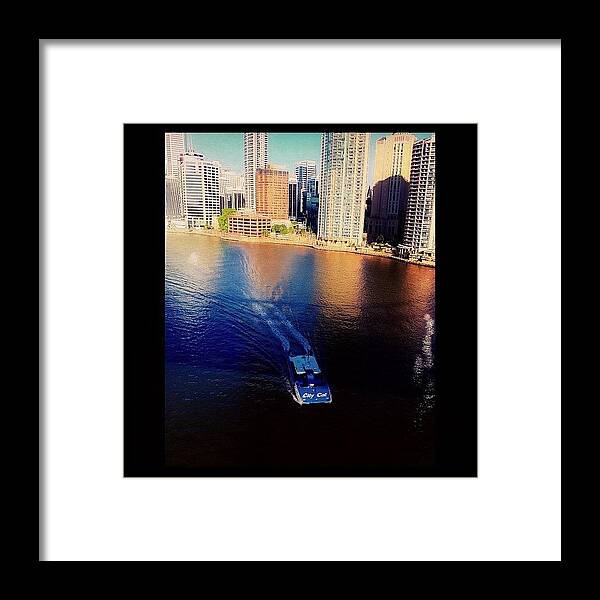 Scenery Framed Print featuring the photograph Brisbane City Cat by Avril O