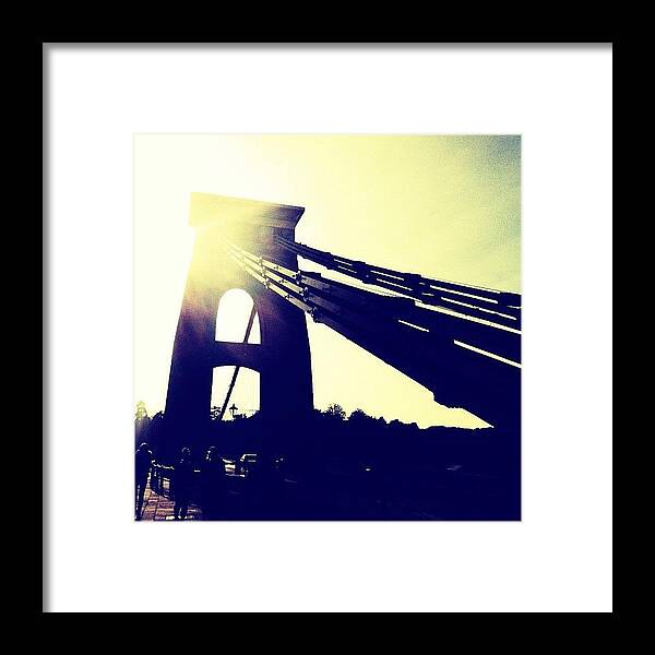  Framed Print featuring the photograph Bristol Bridge by Zoe Pile