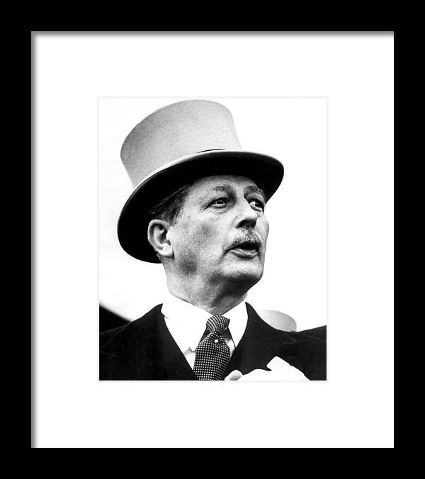 1950s Framed Print featuring the photograph British Prime Minister Harold by Everett