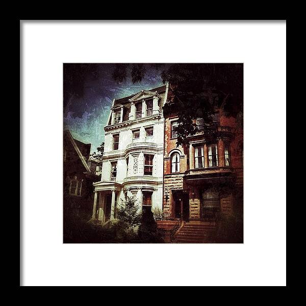 Instaaaaah Framed Print featuring the photograph Brooklyn Brownstone Mansions by Natasha Marco