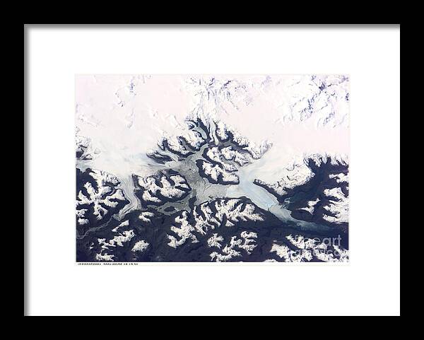 Bruggen Glacier Framed Print featuring the photograph Bruggen Glacier, Chile by Nasa