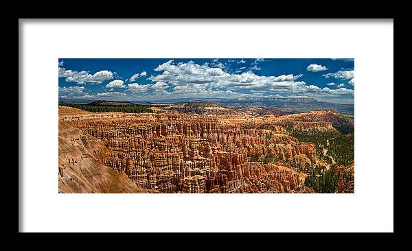 Bryce Framed Print featuring the photograph Bryce Canyon by Larry Carr
