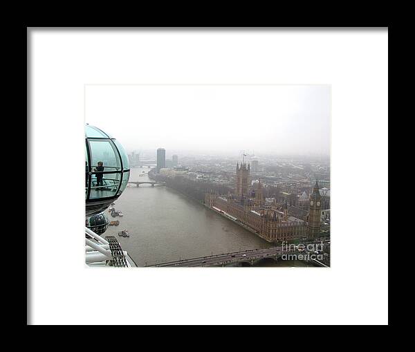 London Framed Print featuring the photograph Bubble over London by Beth Saffer