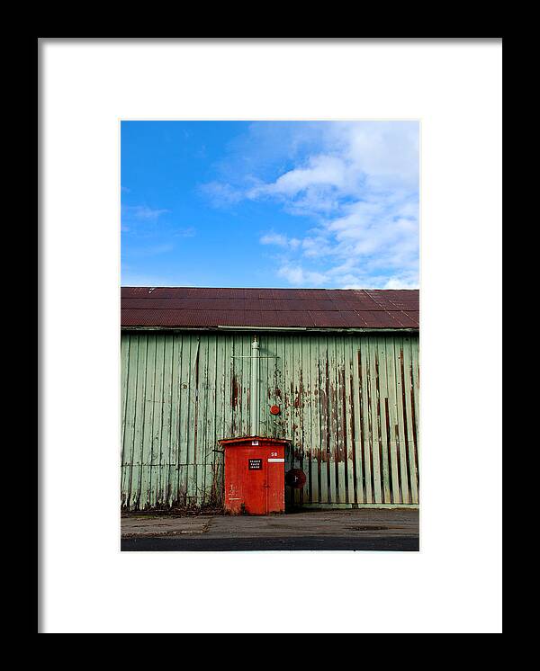 Buildings Framed Print featuring the photograph Building series - Red Shack by Kathleen Grace