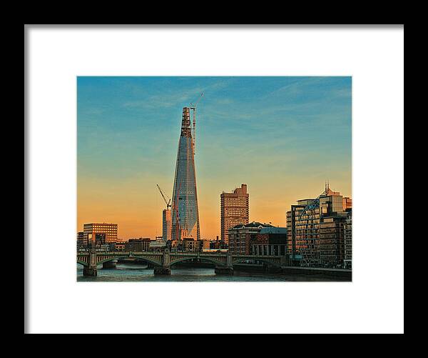 Shard London Bridge Framed Print featuring the photograph Building Shard by Jasna Buncic