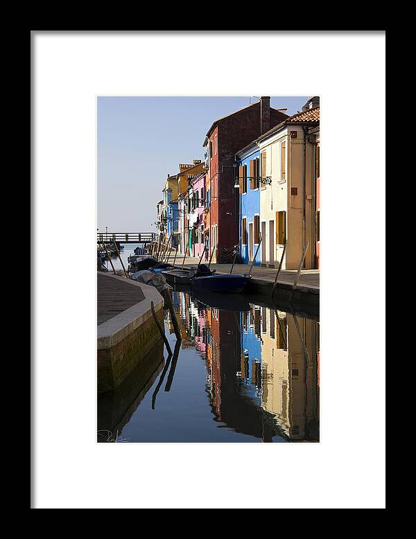 Venezia Framed Print featuring the photograph Burano view by Raffaella Lunelli
