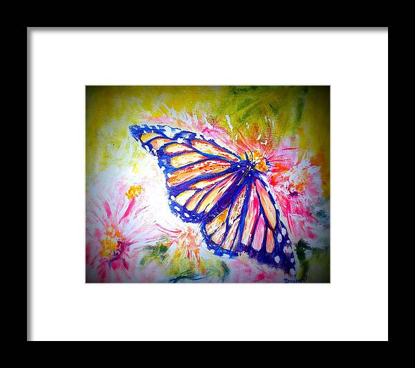 Butterfly Framed Print featuring the mixed media Butterfly Beauty 3 by Raymond Doward