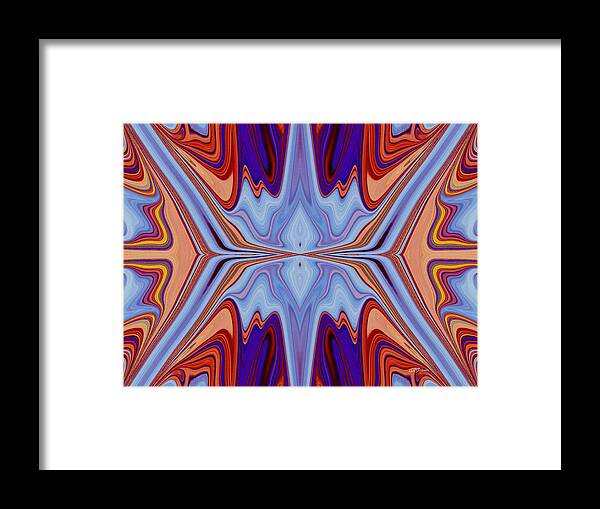 Kaleidoscope Framed Print featuring the digital art Butterfly Kaleidoscope by Greg Reed Brown